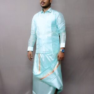 PASTEL GREEN ASHA SILK